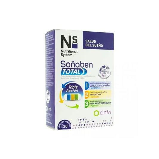 NS NS Soñaben Total 30 Kapseln Nahrungsergänzungsmittel Kosmetik