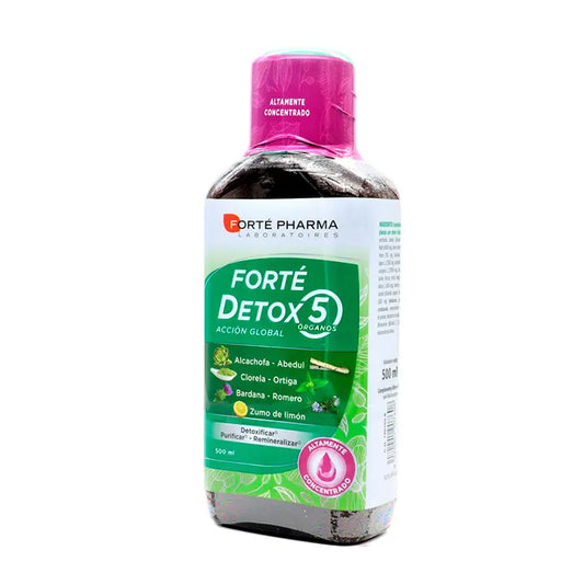 FORTÉ PHARMA FORTÉ PHARMA Detox 5 Organe 500 ml Flüssigkeit zur Unterstützung Kosmetik