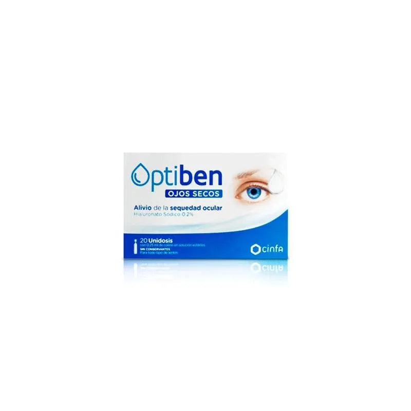 OPTIBEN OPTIBEN Ojos Secos 20 Einheiten Augentücher zur Reinigung und Pflege Kosmetik