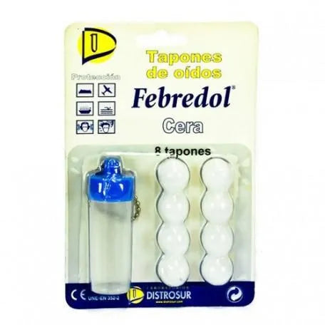 FEBREDOL FEBREDOL Ohrstöpsel aus Wachs 8 Stück Kosmetik