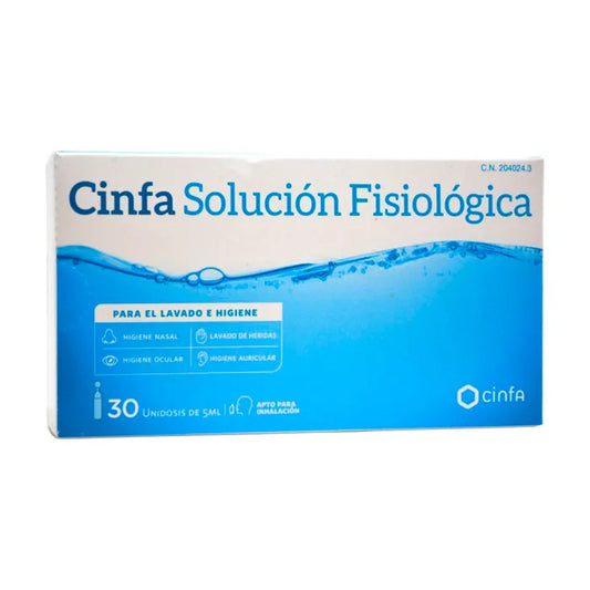 CINFA CINFA Physiologische Lösung 20 Einheiten sterile Kochsalzlösung für Kosmetik und Pflege Sonnenpflege