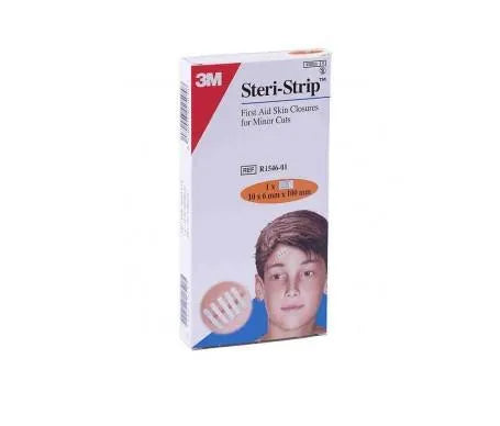 3M Steri-Strip Sutura hautfreundlicher Wundverschlussstreifen 100 x 6 mm