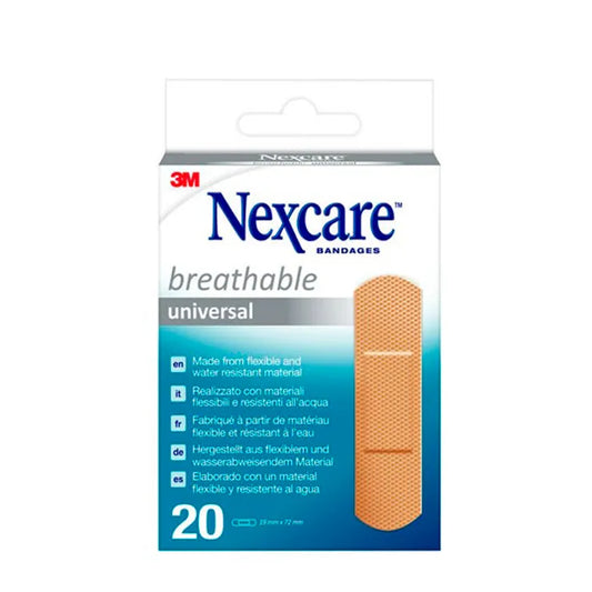 NEXCARE Kunststoff-Pflaster transparent 19x76 mm wasserfest 20 Stück