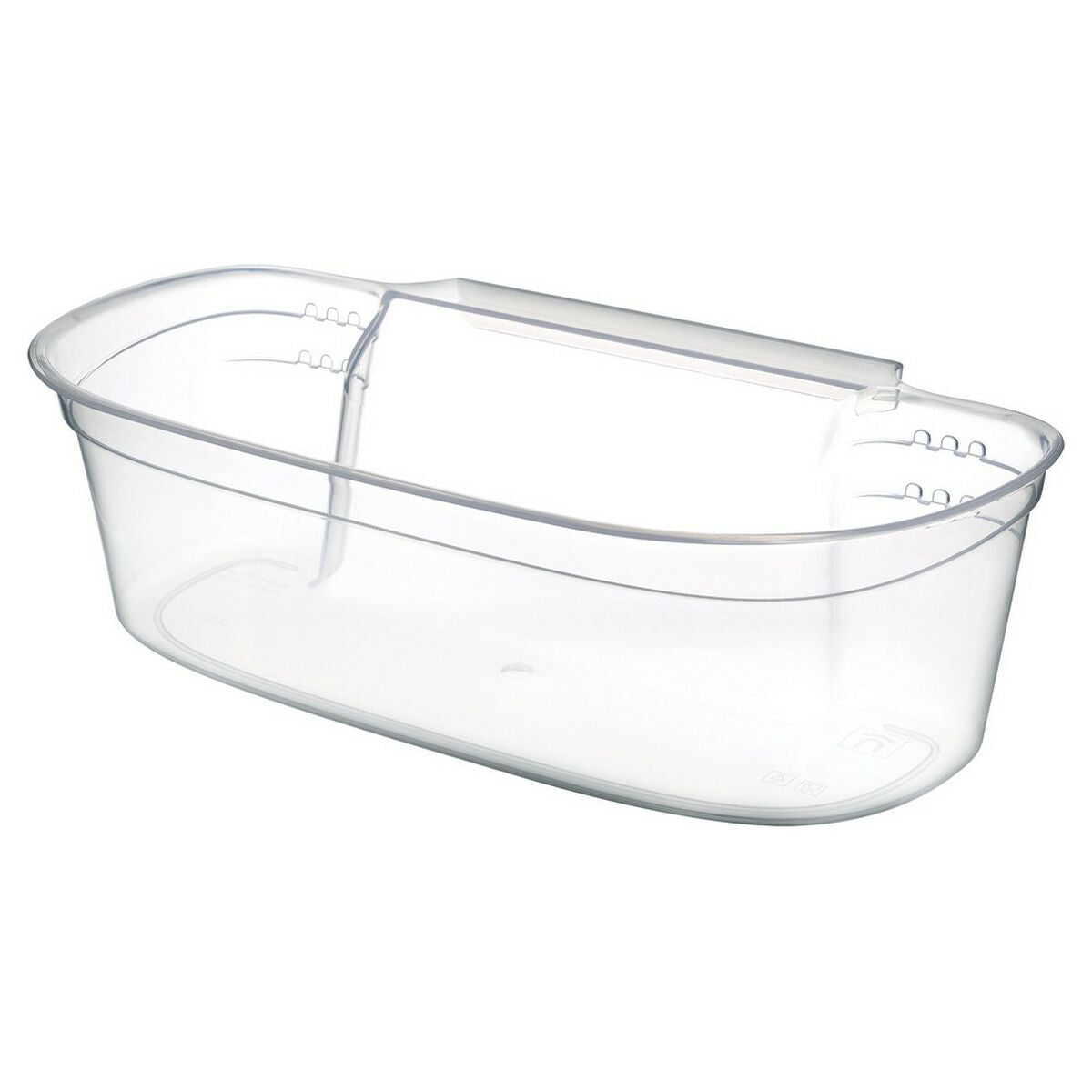 BigBuy Home Abfalleimer Gondol_G-550 aus Kunststoff in Weiss und transparent