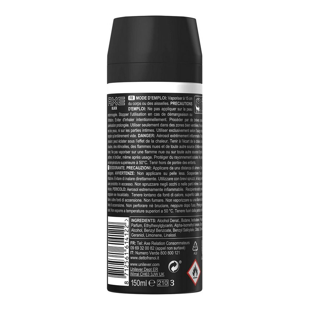 Deospray Axe Black black 150 ml
