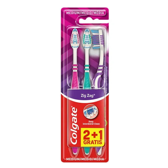 COLGATE COLGATE Zahnbürste Zig Zag 2+1 Set Kosmetik