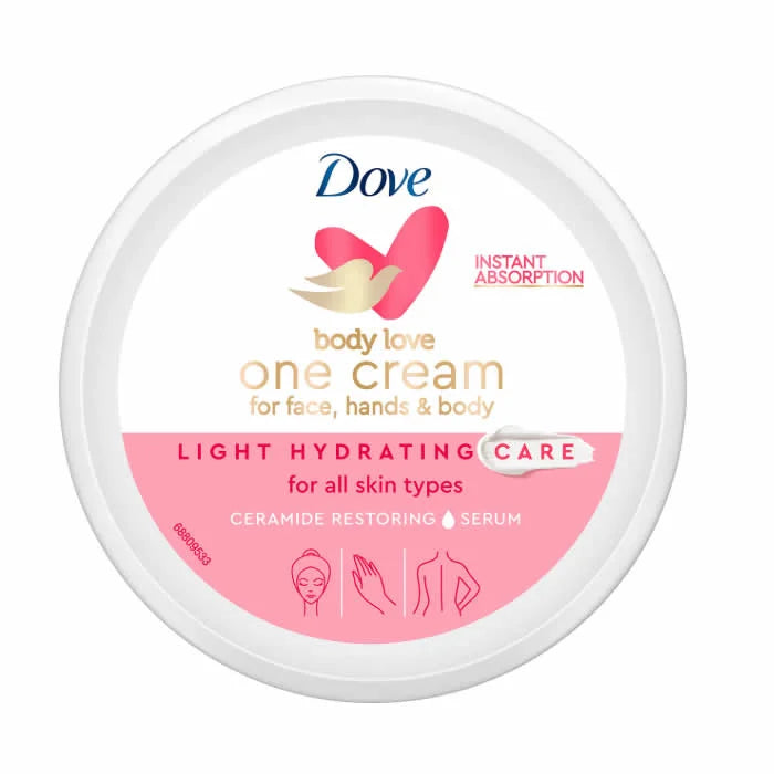 DOVE DOVE Light Hydrating One Cream 250 ml für Gesicht, Hände und Körper Creme