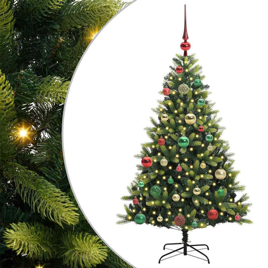 Künstlicher Geflammter Weihnachtsbaum 150 Leds Grün