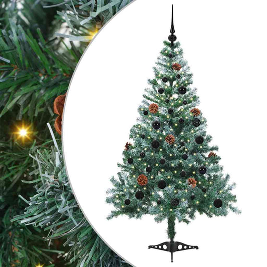 Künstlicher Weihnachtsbaum Grün 150 Cm Pvc Und Stahl