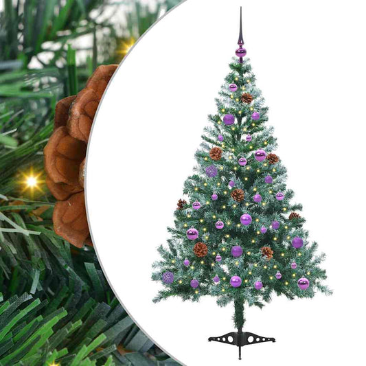 Künstlicher Weihnachtsbaum Grün 150 Cm Pvc Und Stahl