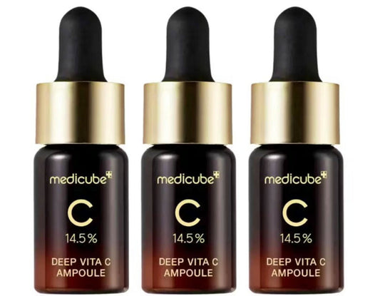 Medicube Setzen, Medicube, Deep Vita C, Aufhellung, Gesichtswasser, Für Gesicht & Hals, 3 stk, 30 g Regular