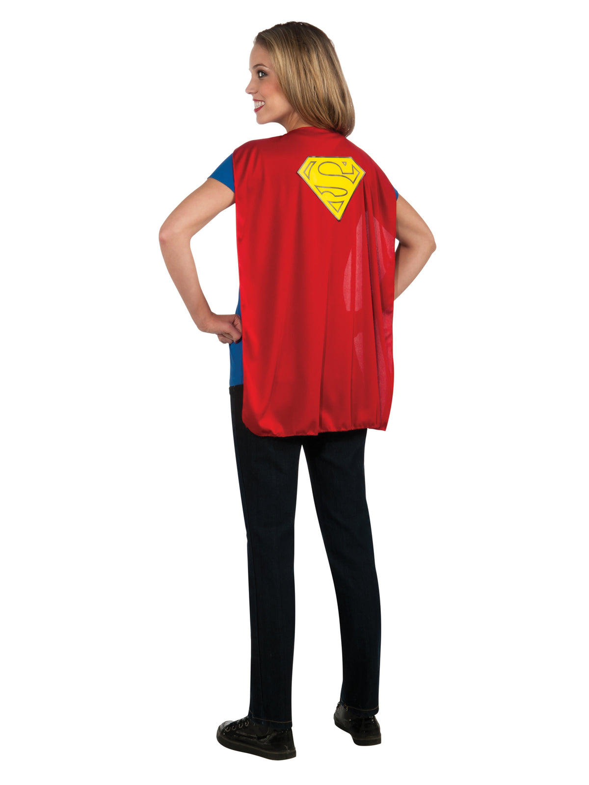 Rubies Supergirl Tshirt Womens - Womens Kostüm für Erwachsene für Damen