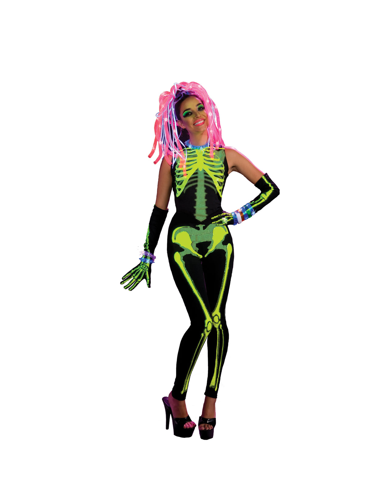Rubies SKELETON RAVIN' SKELEE GIRL - CHILDRENS Kinderkostüm für Damen