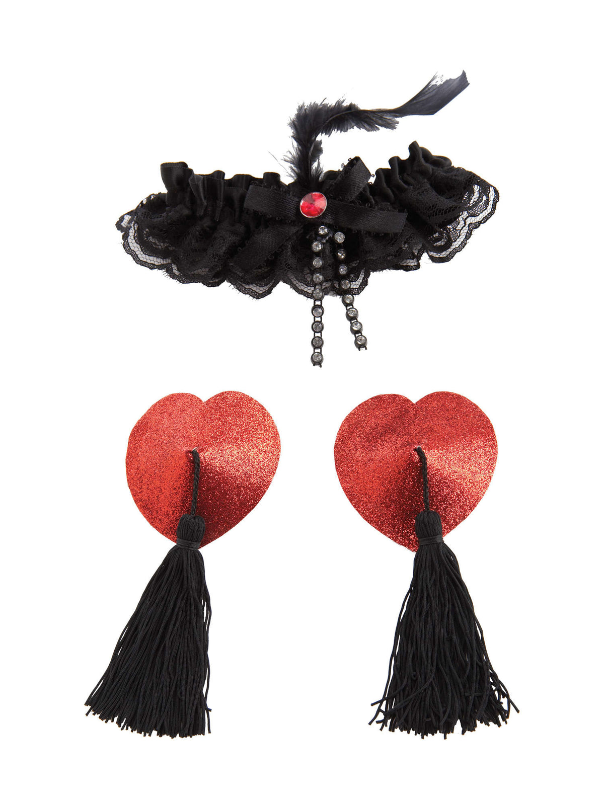 Rubies Garters & Nipple Tassels Kostümzubehör