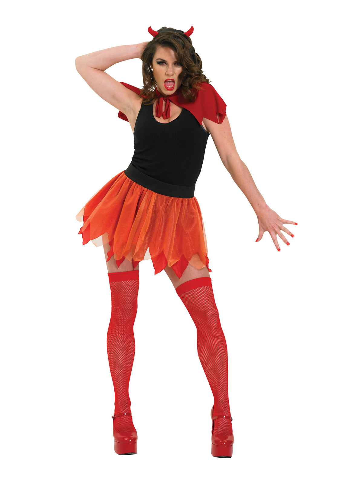 Rubies Rubies Devil Tutu Set Kostüm für Erwachsene für Damen