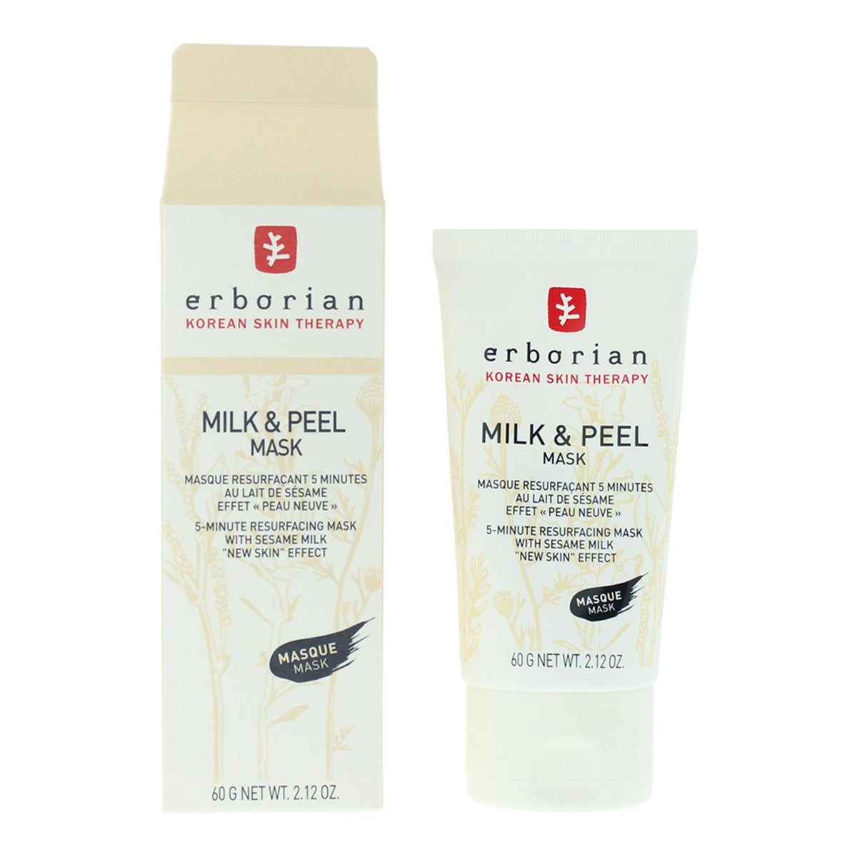 Erborian, Milk & Peel, Smoothing, Brightening, Evening, Cream Mask, For Face, 60 g