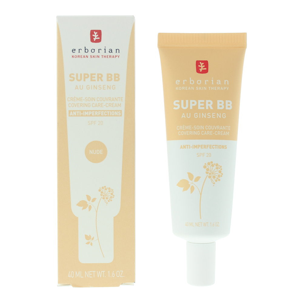Erborian, Super BB, Ginseng, Hohe Abdeckung, BB-Creme, Nackt, SPF 20, 40 ml