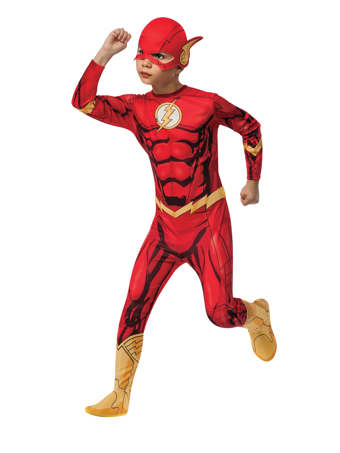 Rubies The Flash Kinderkostüm für Jungen mit Overall und Headpiece