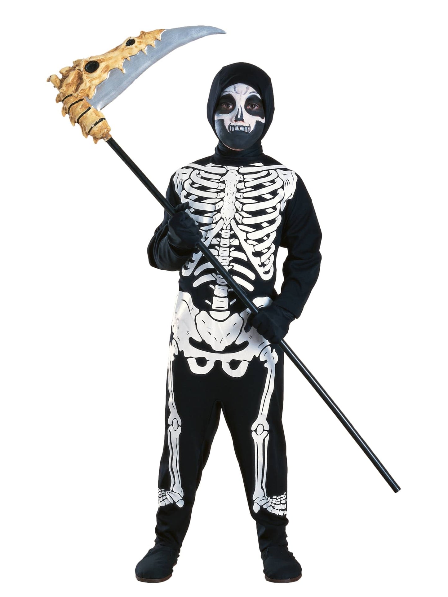 Rubies Skeleton Kinderkostüm für Jungen mit Overall und Kapuze