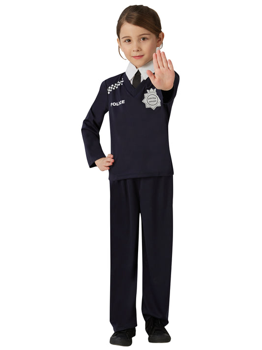 Rubies Police Officer R807 Kinderkostüm für Jungen mit Top und Hose – Produktansicht
