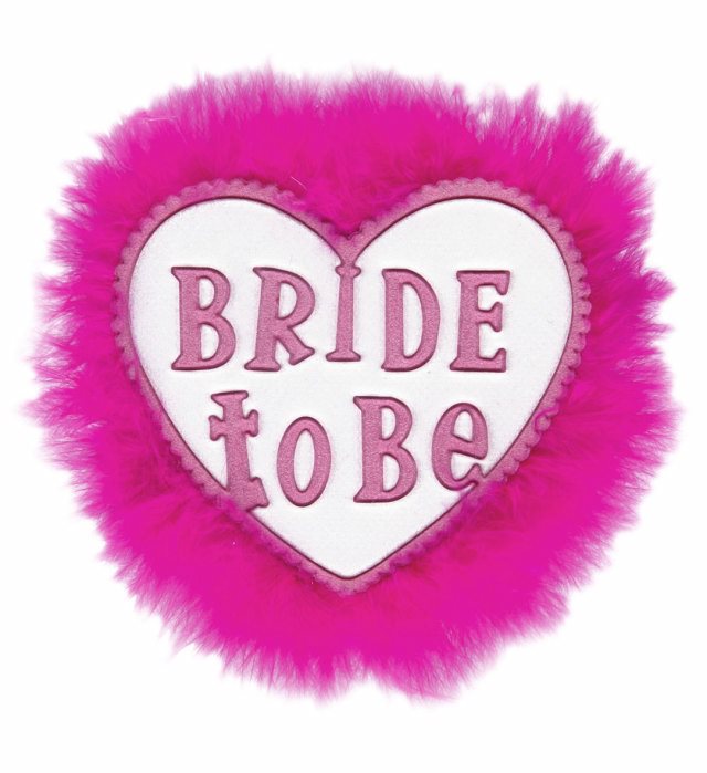 Elegante Bride to Be Brosche als Accessoire für Junggesellinnenabschied