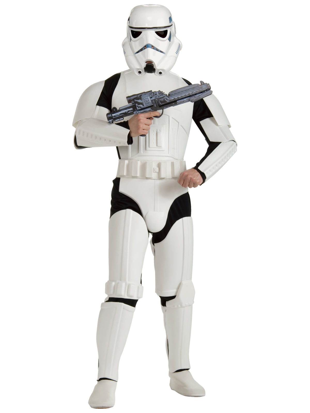 Rubies Stormtrooper Deluxe Kostüm für Erwachsene mit Overall und zweiteiligem Helm