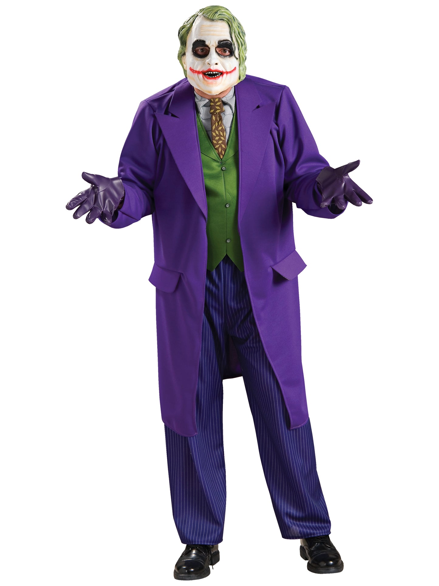Rubies Joker Deluxe Kostüm für Herren mit Jacke, Hose, Weste, Krawatte und Maske
