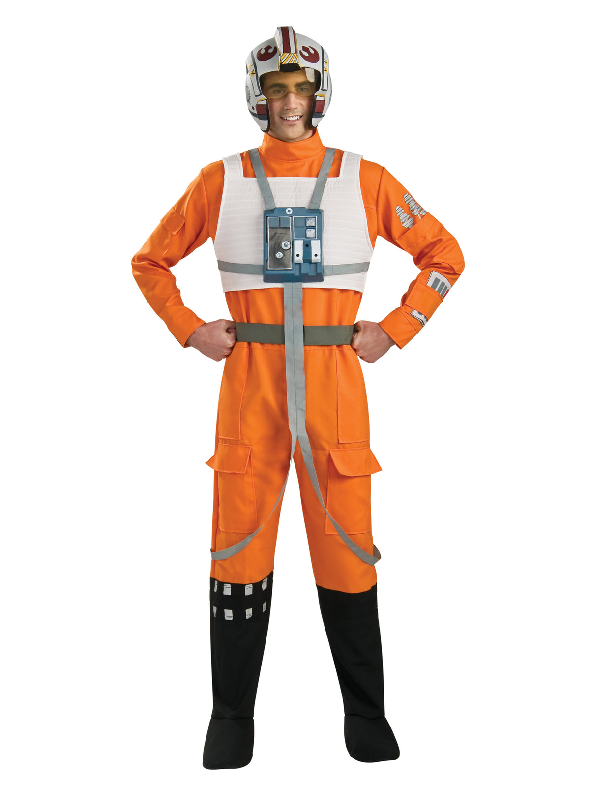 Rubies Star Wars X-Wing-Fighter-Pilot-Kostüm für Herren mit Helm