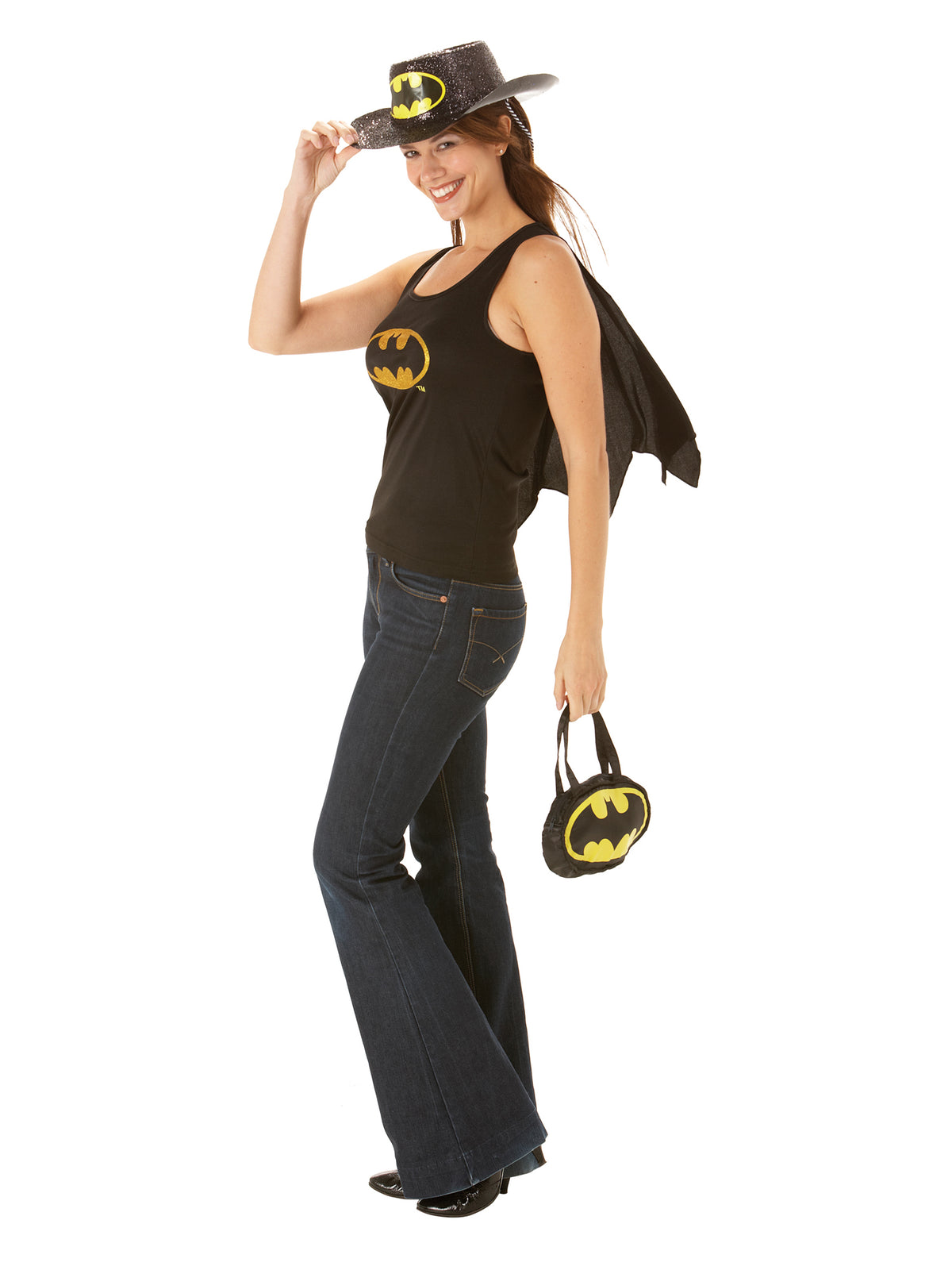 Rubies Batgirl Top With Cape Costume Kostüm für Erwachsene für Damen