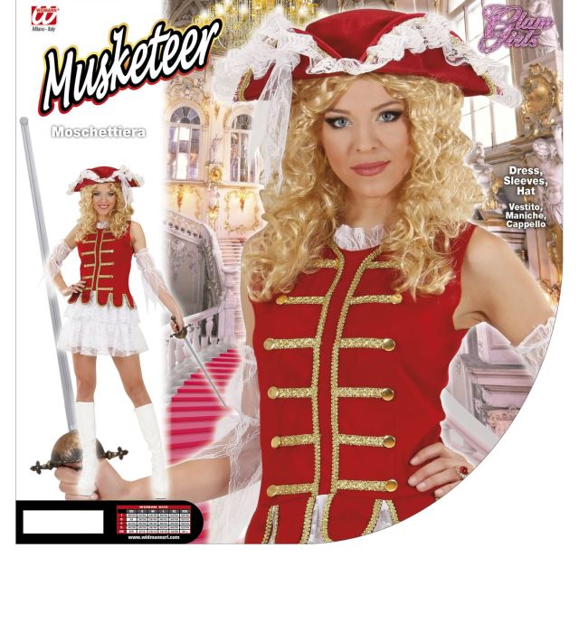 MUSKETEER GIRL (Kleid, Ärmel, Hut)