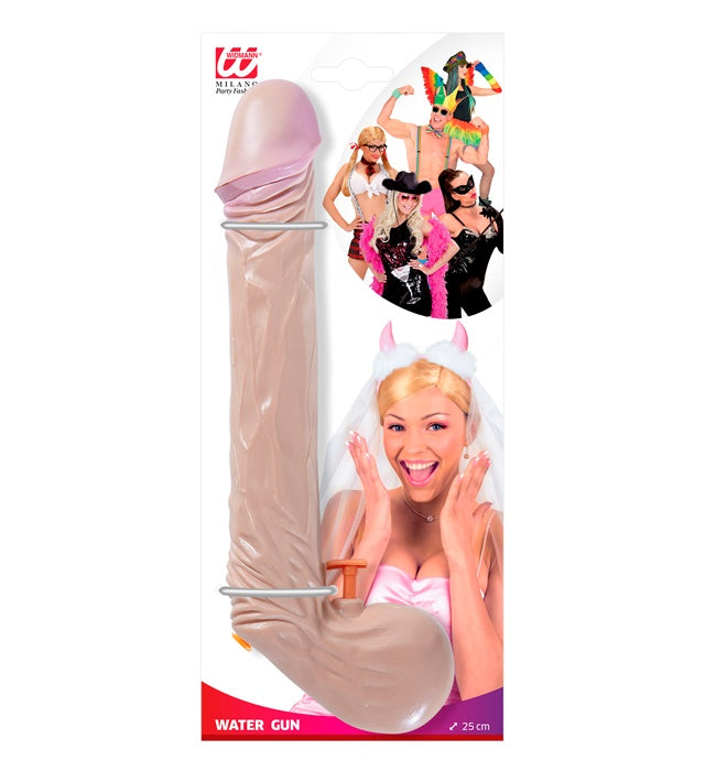 Willy Wasserpistole 25 cm in gelb mit rotem Abzug