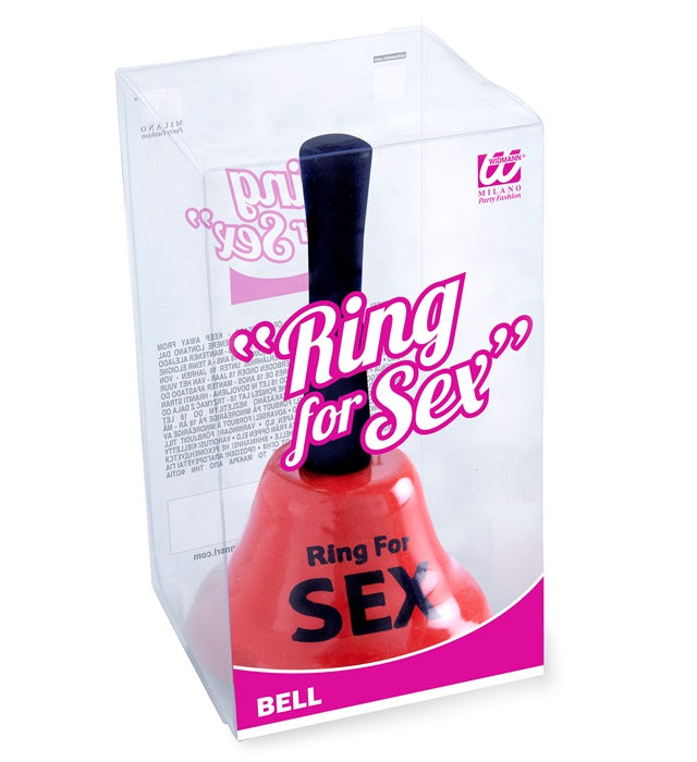 Sex Glocke als lustiges Fasnacht-Accessoire auf weißem Hintergrund