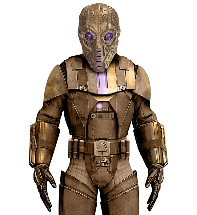 Space Trooper Maske für Fasnacht und Halloween mit futuristischem Design
