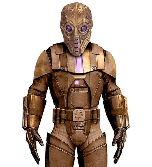 Space Trooper Maske für Fasnacht und Halloween mit futuristischem Design
