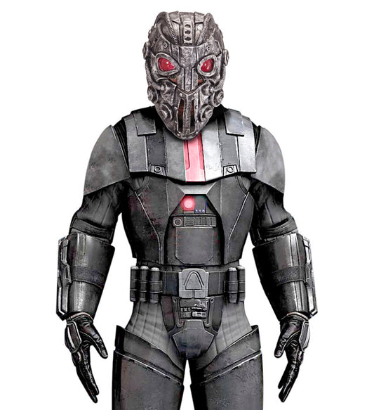 Space Intruder Maske in futuristischem Design für Fasnacht und Halloween