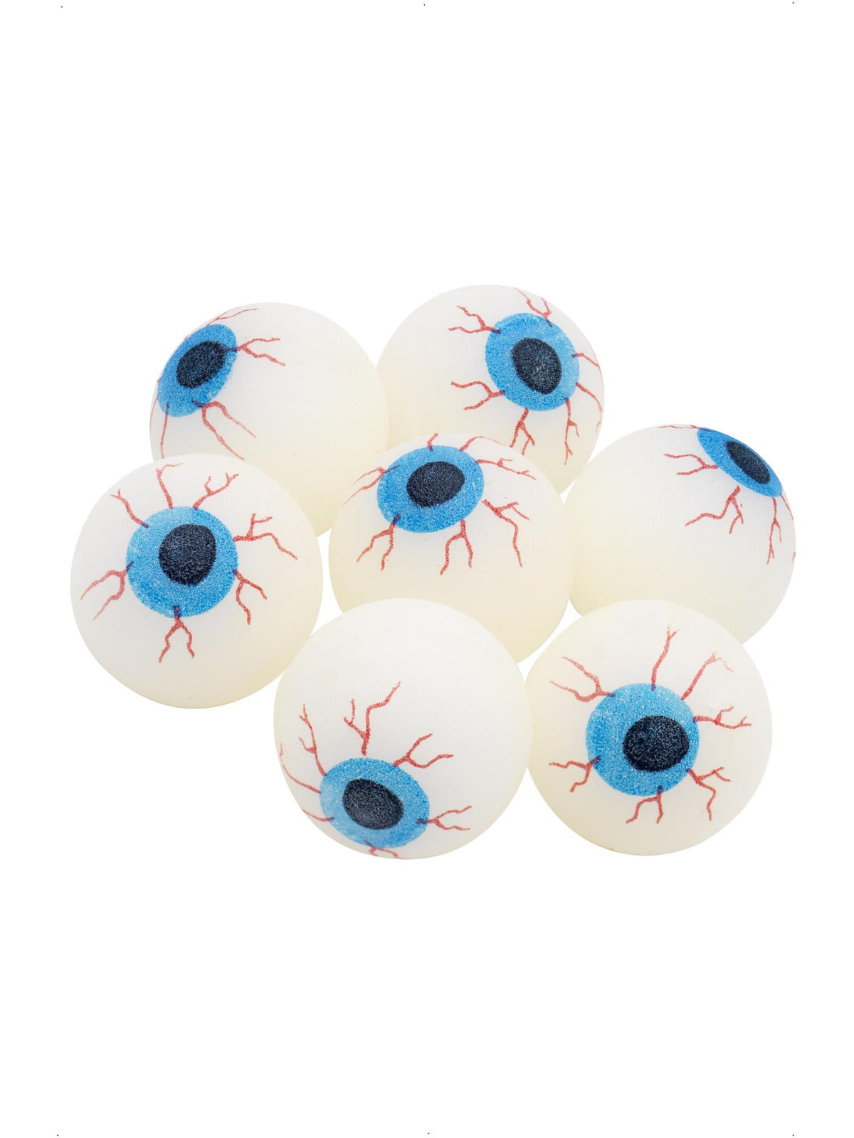 Smiffys Glow in the Dark Eyeball Powerball, White JN für Unisex