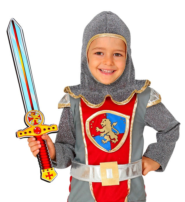 Weiches Kreuzritter Schwert aus Schaumstoff, 52 cm lang, Kinderspielzeug
