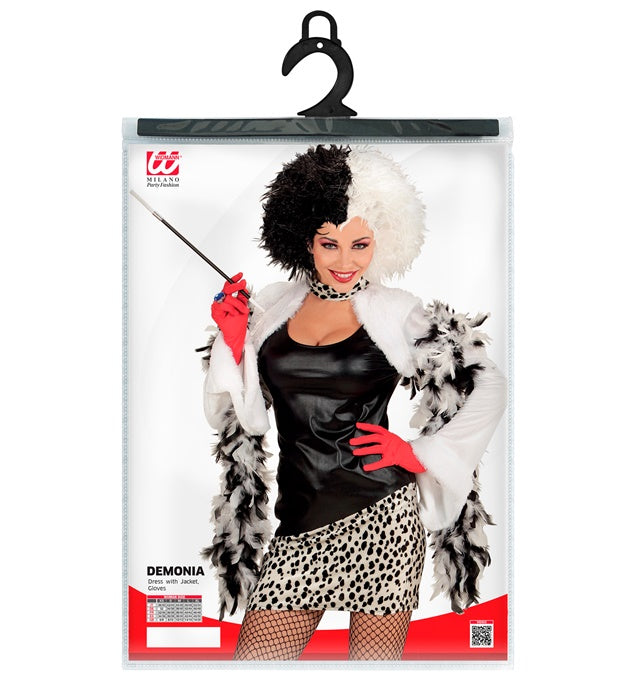 EVIL MISTRESS Kostüm bestehend aus schwarzem Kleid, Jacke und Handschuhen