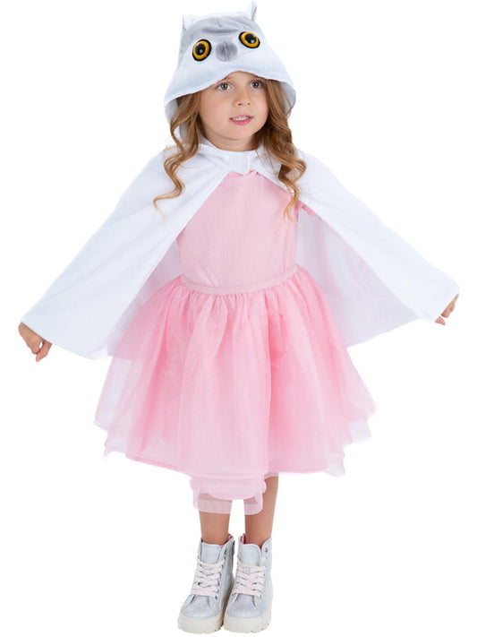 Smiffys BOOKCHARAC Deluxe Baby Owl Plüschumhang für Kinder in Grau