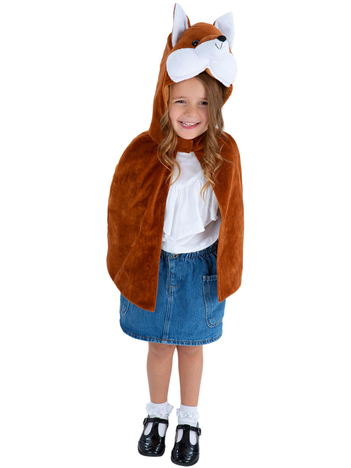 Smiffys Deluxe Fox Plush Cape, Kids AC für Unisex