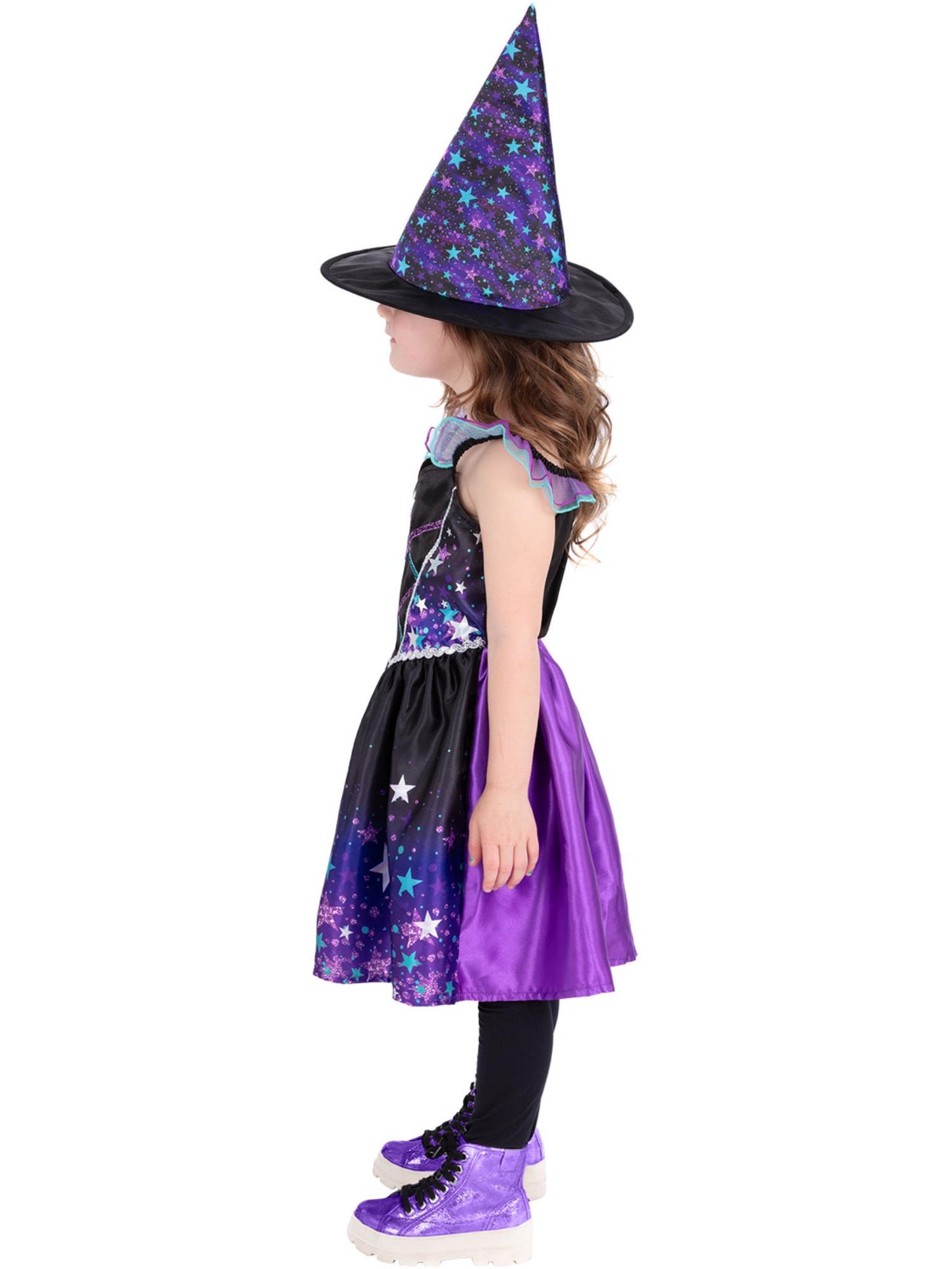 Smiffys Starry Night Witch Costume CS für Mädchen