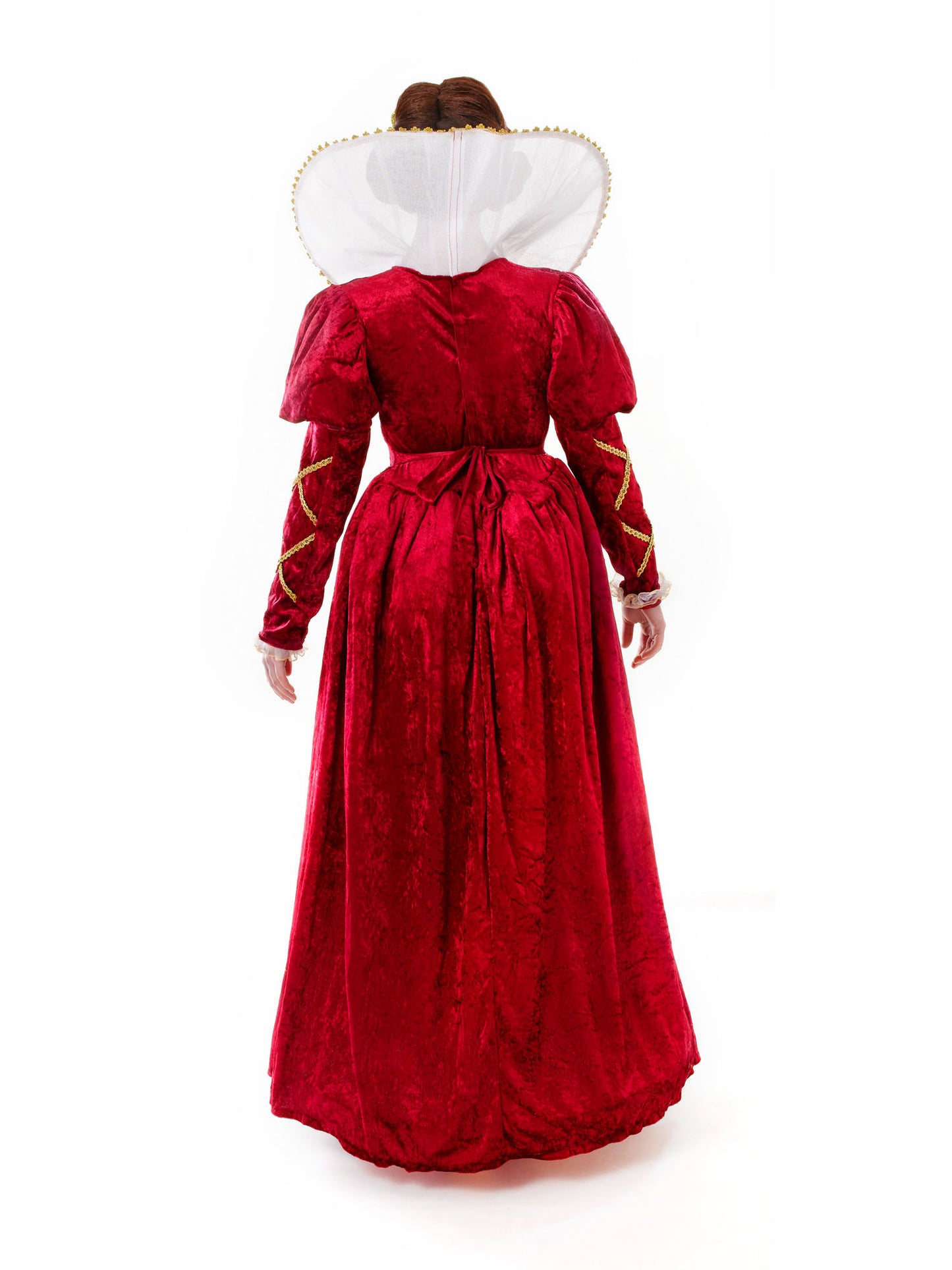 Rubies Queen Elizabeth Kostüm für Damen mit Kleid und Headpiece – Seitenansicht