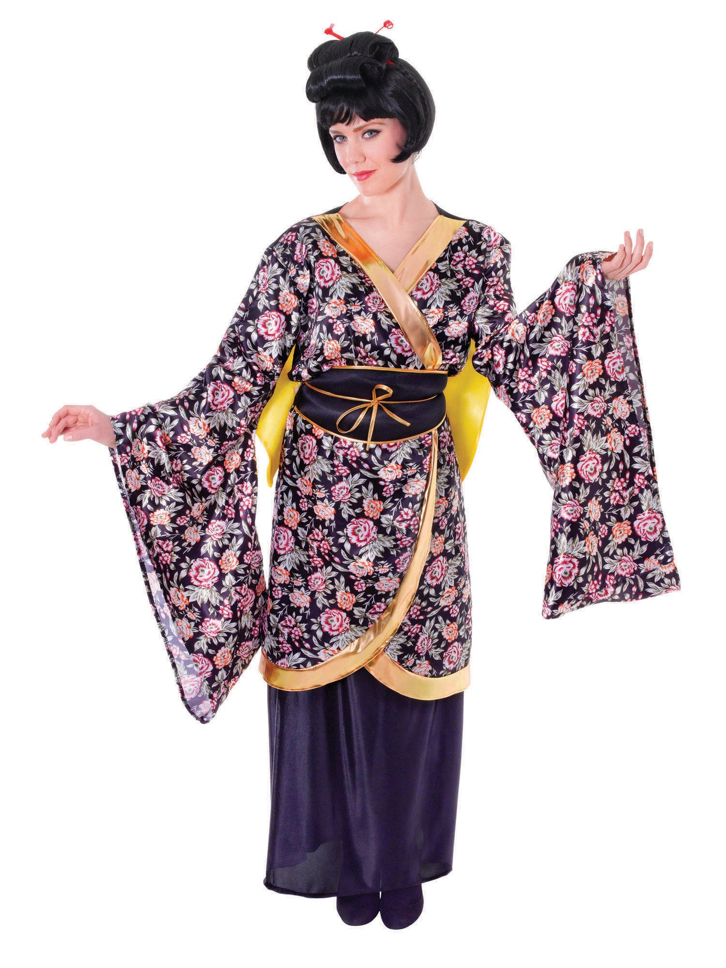 Rubies Geisha-Girl-Kostüm für Damen mit Kleid, Gürtel und Schleife