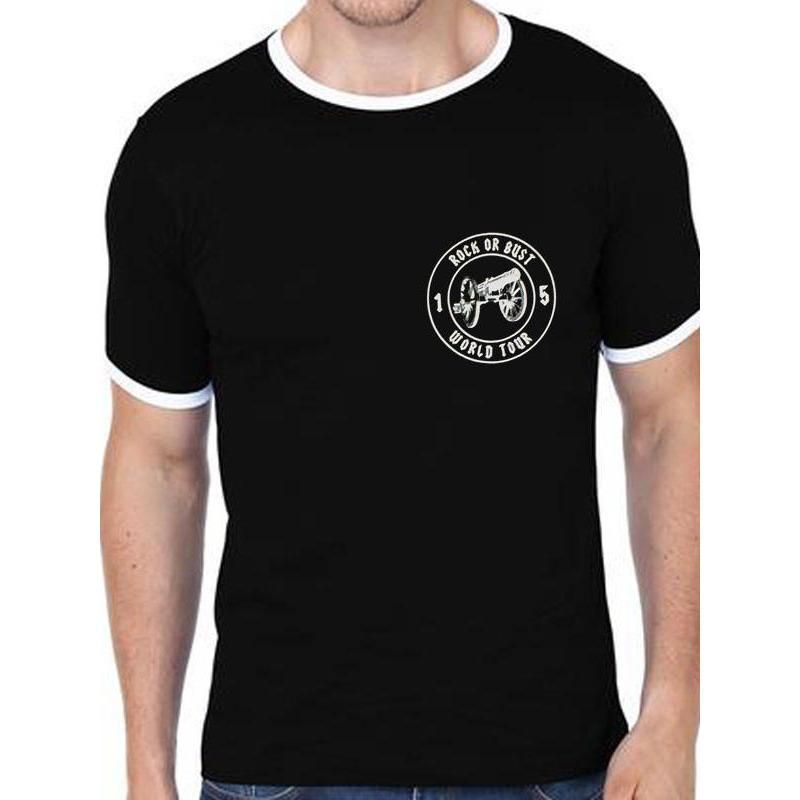 Rubies AC/DC Football Ringer No.15 T-Shirt T-Shirts für Unisex