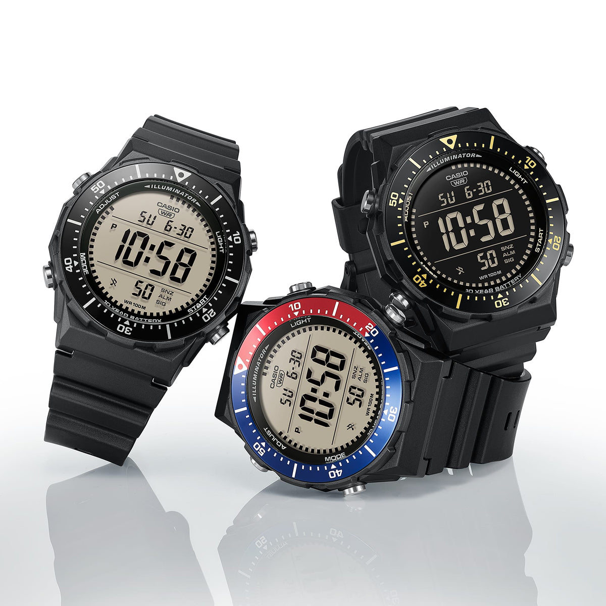 CASIO SPORT Mod. DIVER - New Case LCD - BLACK