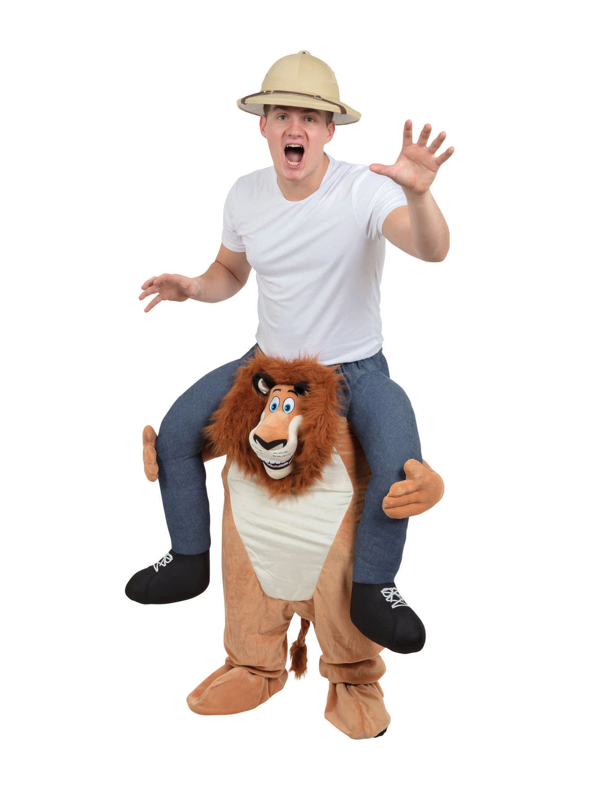 Rubies Lion Piggy Back Costume Kostüm für Erwachsene für Unisex