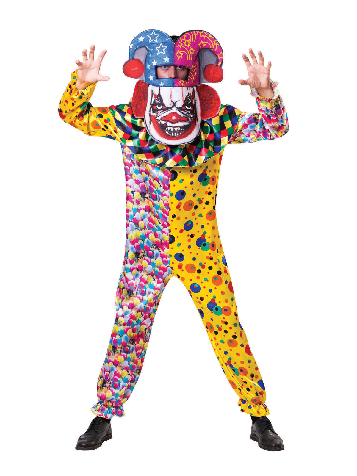 Rubies Big Head Clown Kostüm für Erwachsene für Unisex
