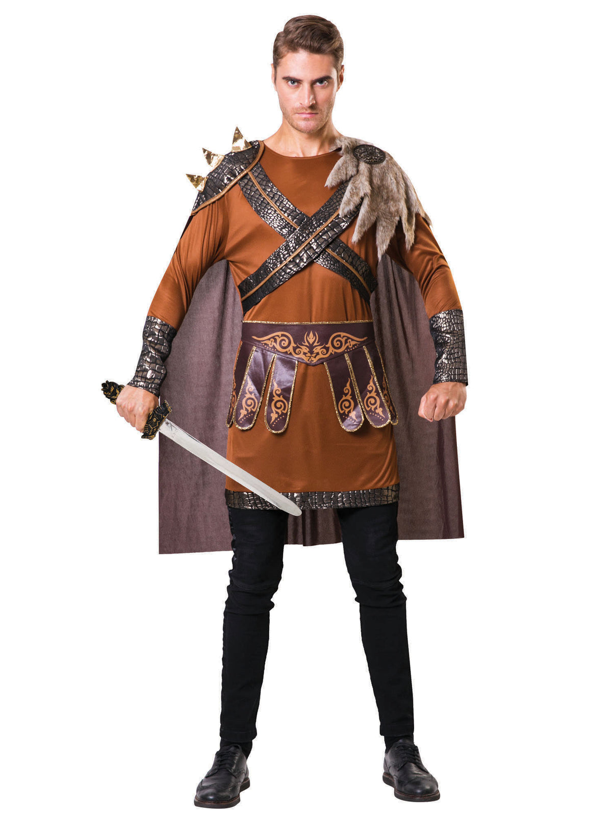 Rubies Medieval Warrior Man Brown Kostüm für Erwachsene für Herren