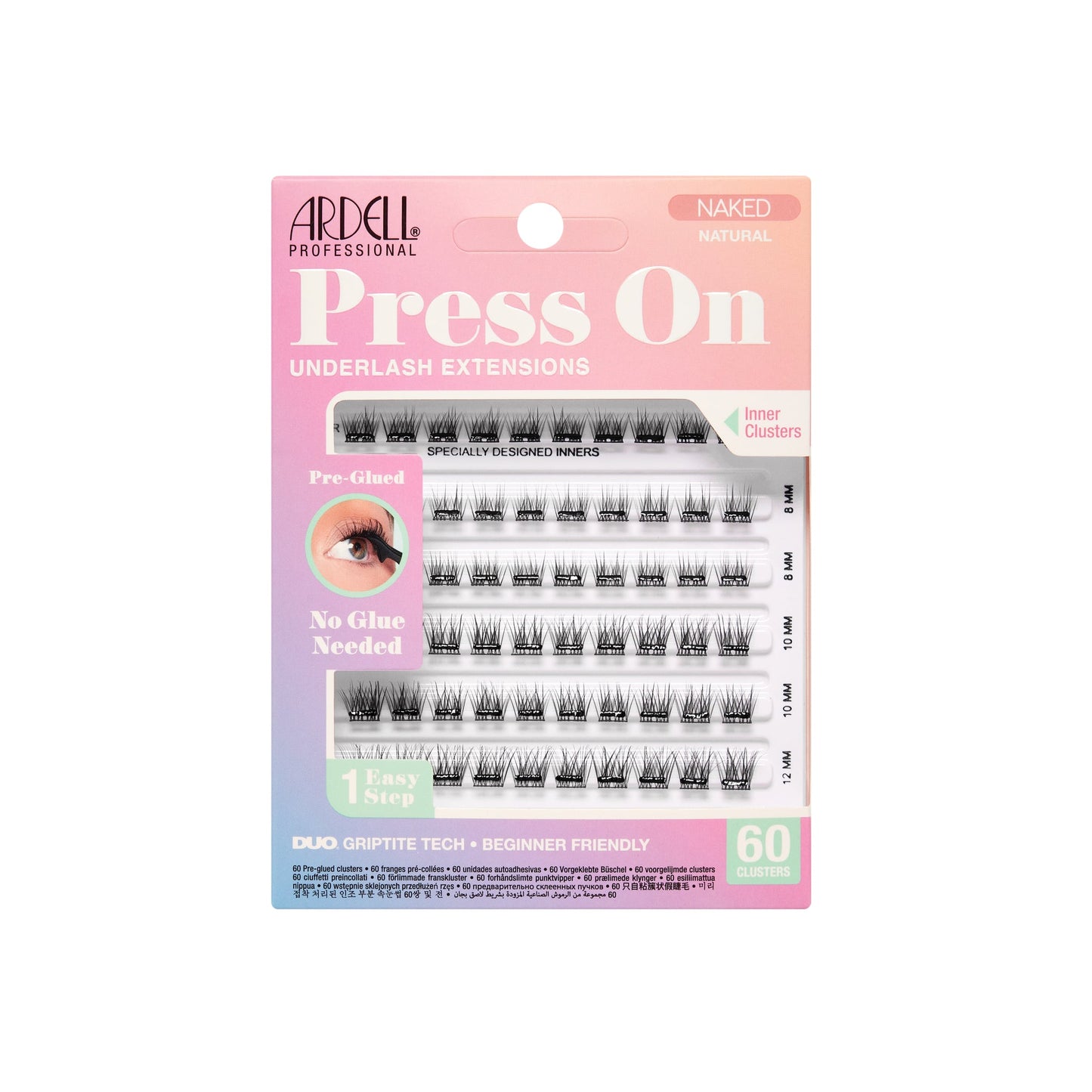 ARDELL Ardell Press On Pre-Glued Underlash Extensions Naked Natural 60 U Kosmetik