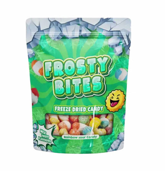 Frosty Bites Rainbow Sour 76g gefriergetrocknetes Candy bunt knackig